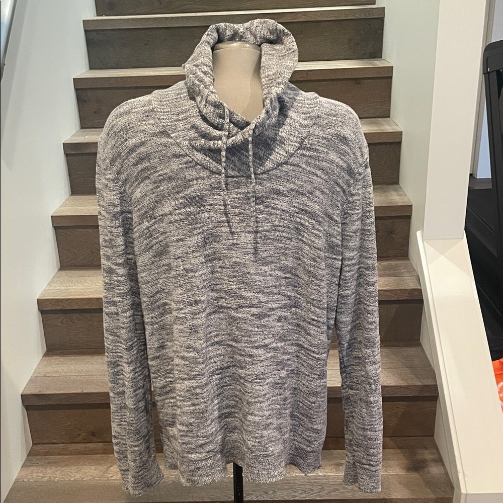 Express Marled Gray Turtleneck Sweater for Men